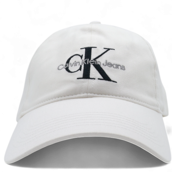 Gorra Calvin Klein CK Monologo Blanco | Moderna y Minimalista