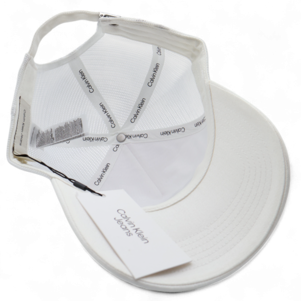 Gorra Calvin Klein Monologo Jeans Blanco