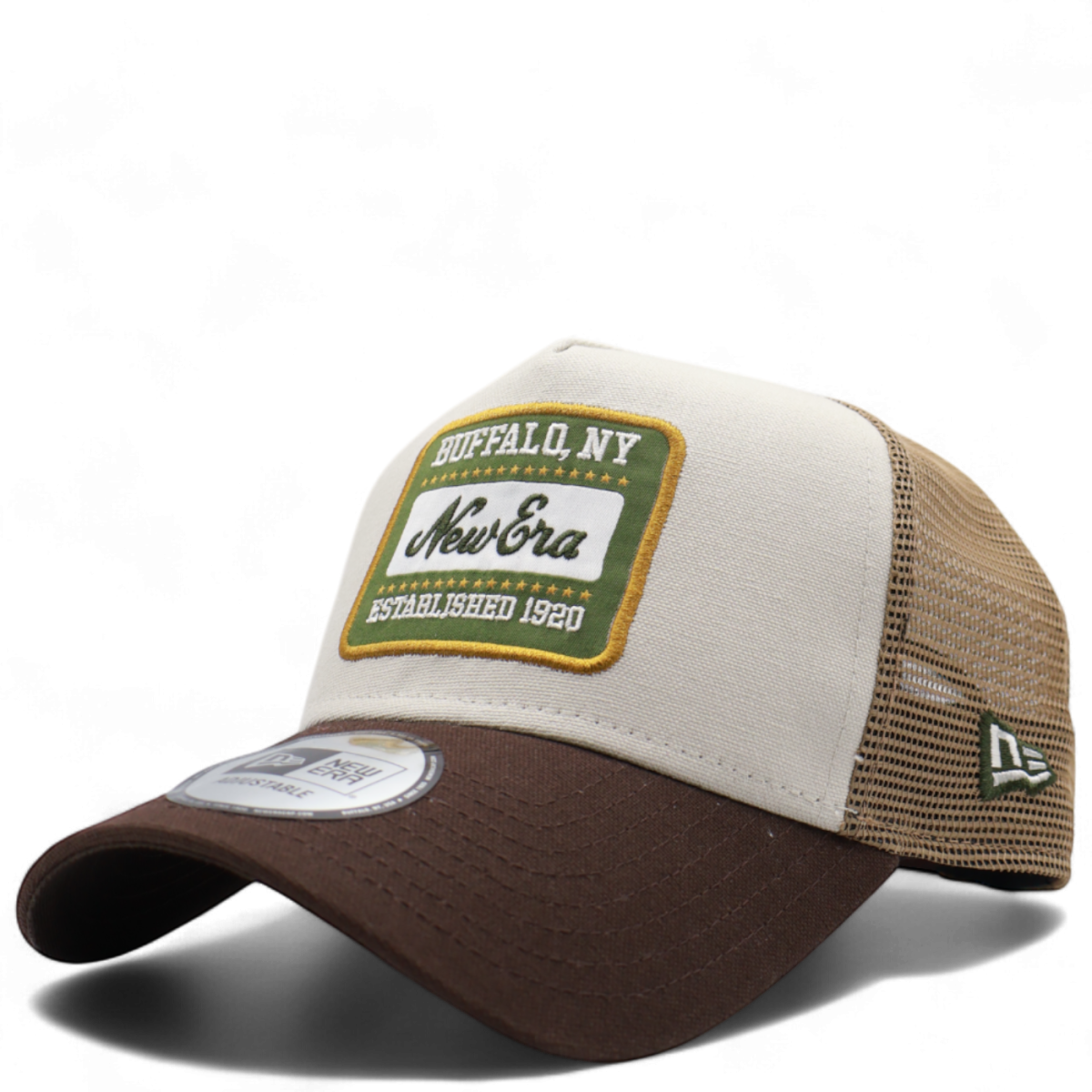 Gorra New Era Patch Lone de Algodón Beig 9FORTY A-Frame