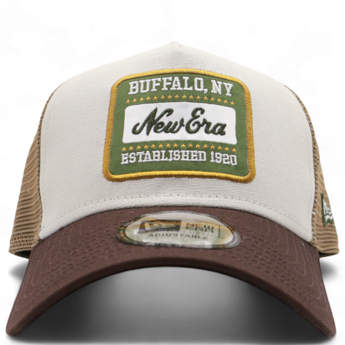 Gorra New Era Patch Lone de Algodón Beig 9FORTY A-Frame 2