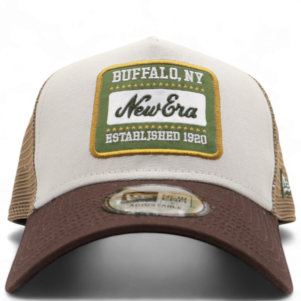 Gorra New Era Patch Lone de Algodón Beig 9FORTY A-Frame