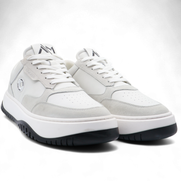 Zapatillas Antony Morato Skinny Blanco y Gris con logo Redon