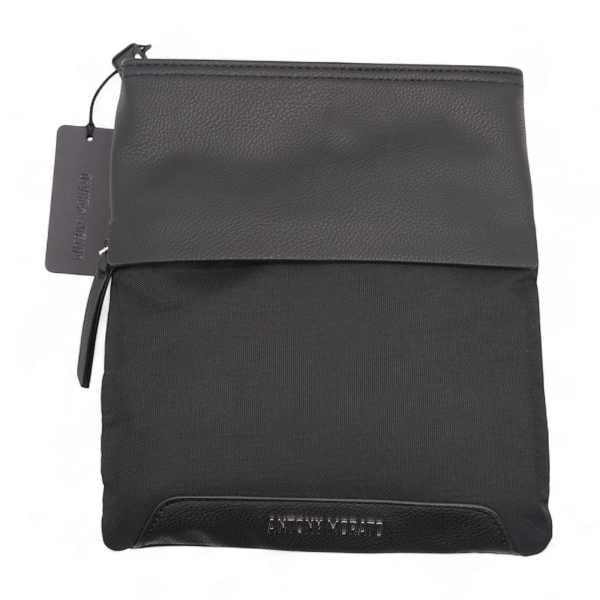 Bandolera Antony Morato Negra Logo Placa nombre