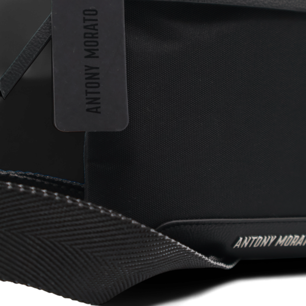 Bandolera Antony Morato Negra Logo Placa nombre