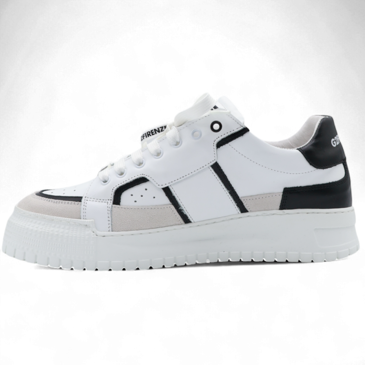 Zapatillas G2 Firenze Gomma Blanco y Negro 2