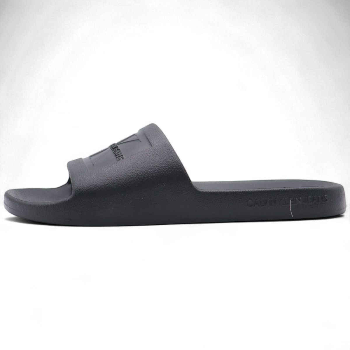 Chanclas Calvin Klein Monograma Devossed Negro