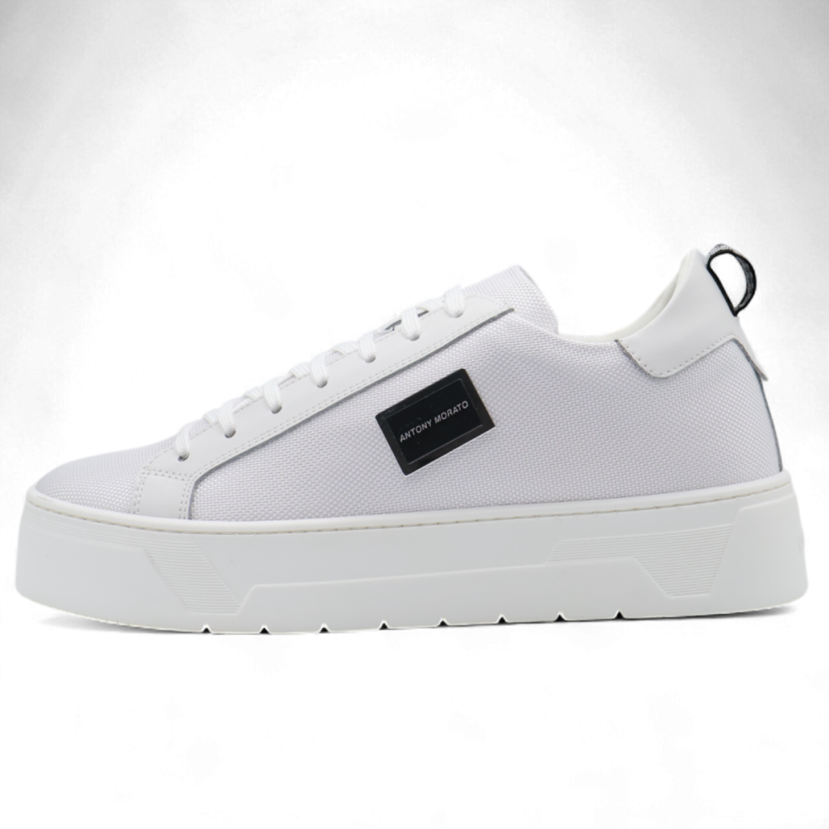 Zapatilla Antony Morato Nylon y Cuero Metal Bold Blanco