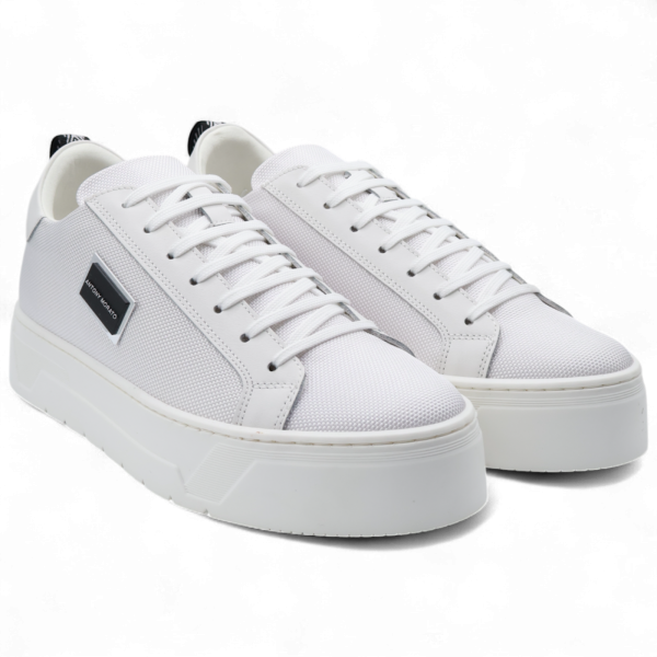 Zapatilla Antony Morato Nylon y Cuero Metal Bold Blanco Antony Morato | Calzado  - Estilo urbano premium