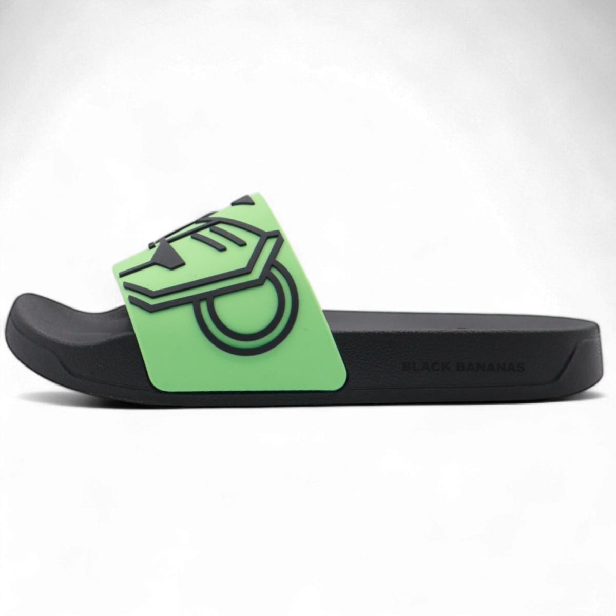 Chanclas Black Bananas Commander Slides Negro y Verde