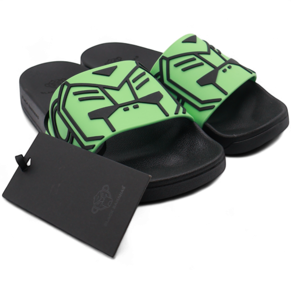 Chanclas Black Bananas Commander Slides Negro y Verde