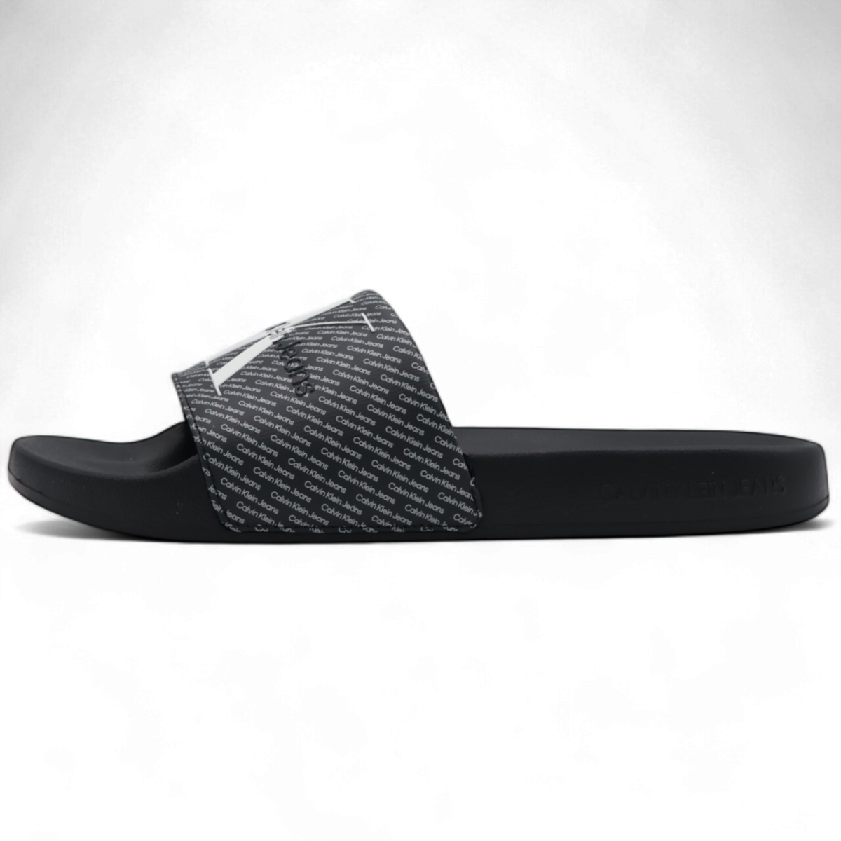 Chanclas Calvin Klein Slide AOP Negro