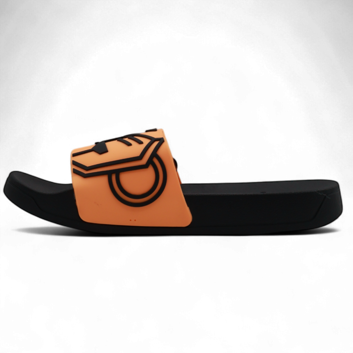 Chanclas Black Bananas Commander Slides Negro y Naranja 2