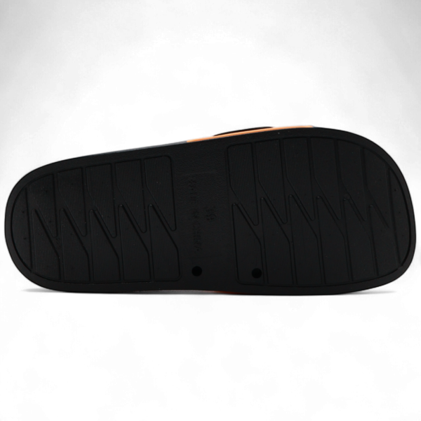 Chanclas Black Bananas Commander Slides Negro y Naranja