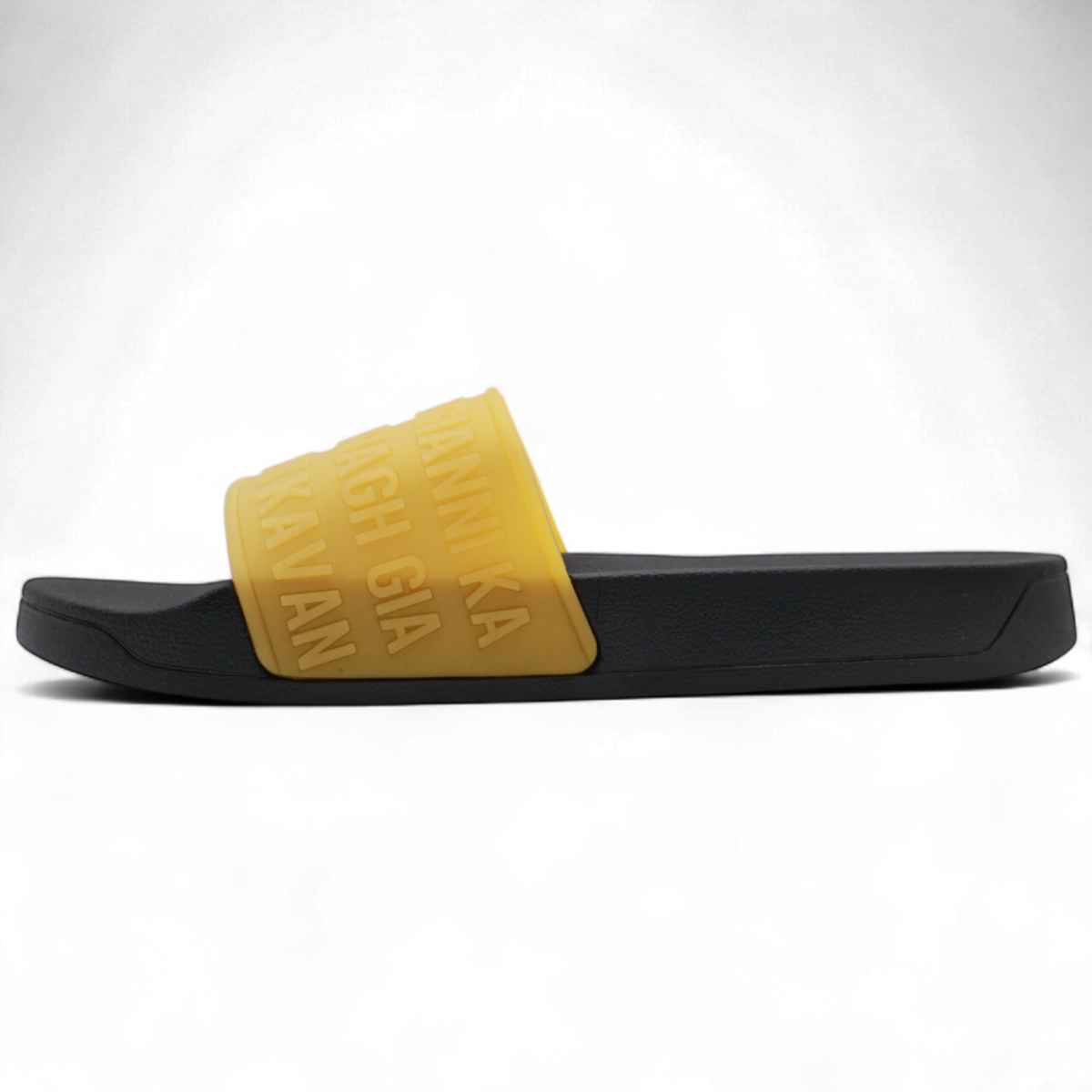 Chanclas Gianni Kavanagh Scroll Slider Negro y Dorado 2