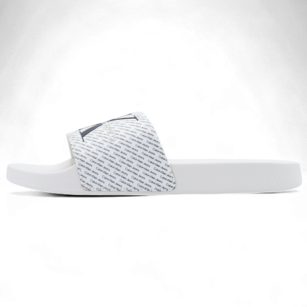 Chanclas Calvin Klein con Logo EStampado Blanco Calvin Klein | Ropa de baño  - Estilo urbano premium