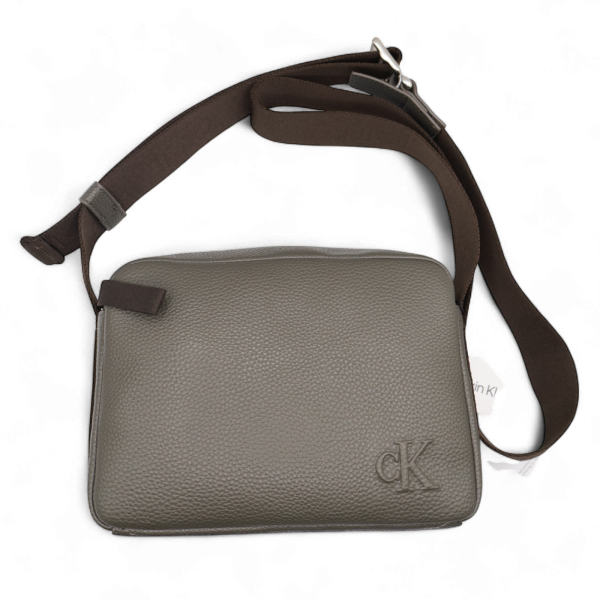Bandolera Calvin Klein Jeans Logo Jaquard Caqui