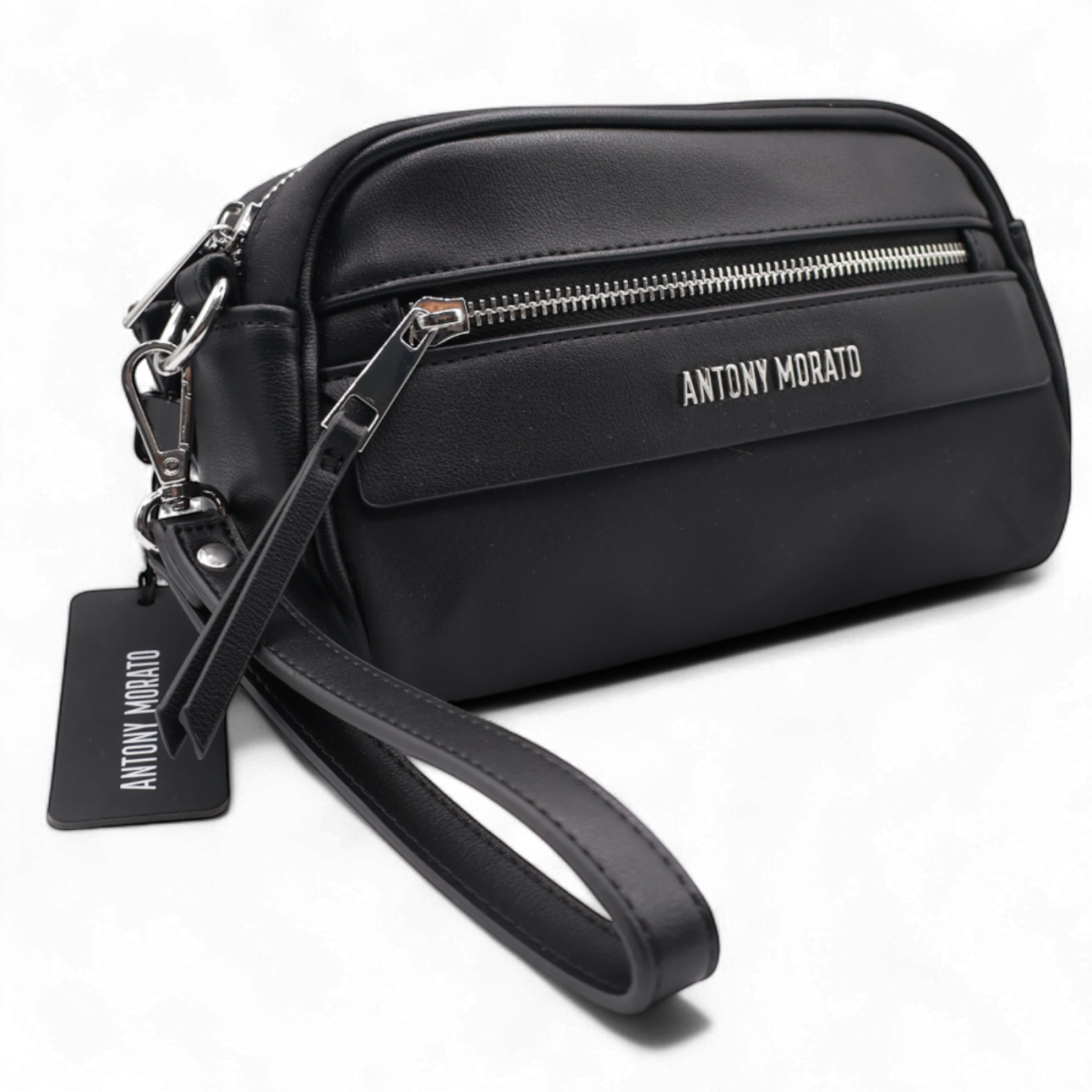 Bolso Antony Morato Piel Sintetica y Nylon Negro 2