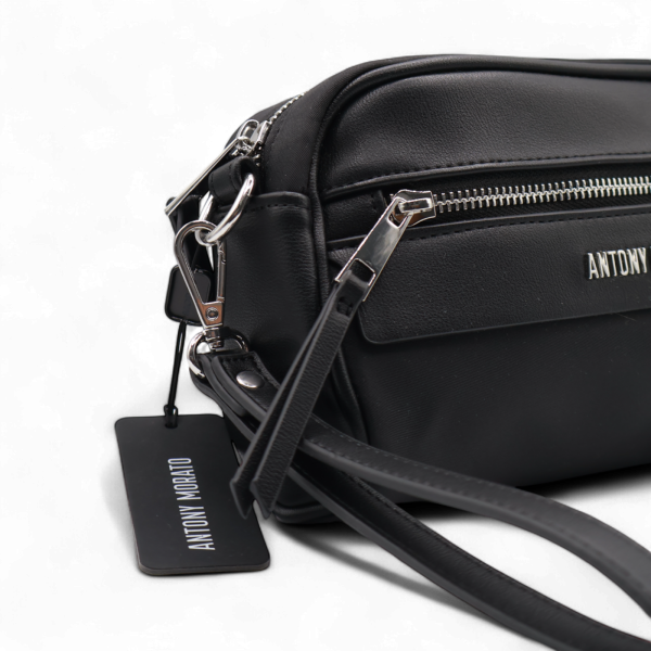 Bolso Antony Morato Piel Sintética y Nylon Negro – Moderno y Versátil