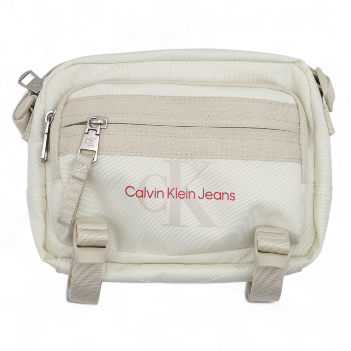 Bandolera Calvin Klein con Logo Jeans Beige