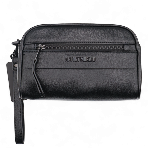 Bolso Antony Morato de Mano Piel Texturizada Hombre Negro