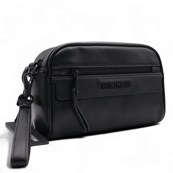 Bolso Antony Morato de Mano Piel Texturizada Hombre Negro