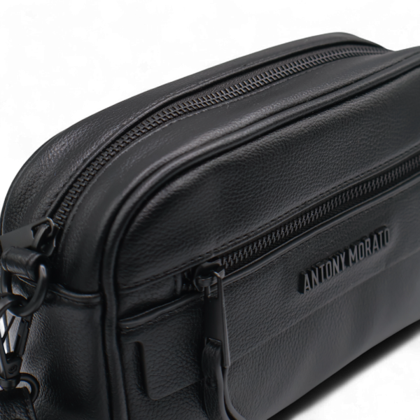 Bolso Antony Morato de Mano Piel Texturizada Hombre Negro