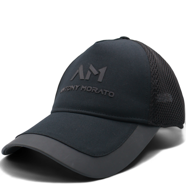 Gorra Antony Morato Negra con Placa de Goma