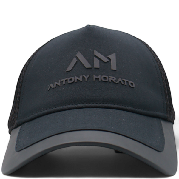 Gorra Antony Morato Negra con Placa de Goma