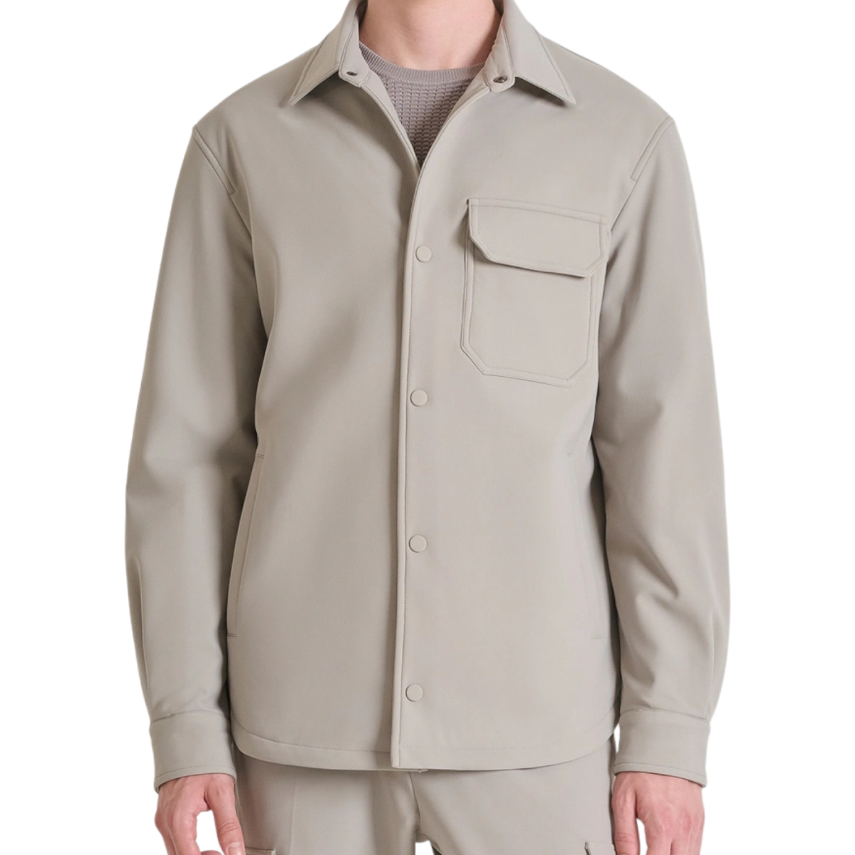 Camisa Antony Morato Tejido Tecnico Bi-Tech Hombre Gris Clay Antony Morato | Camisas y Polos  - Estilo urbano premium