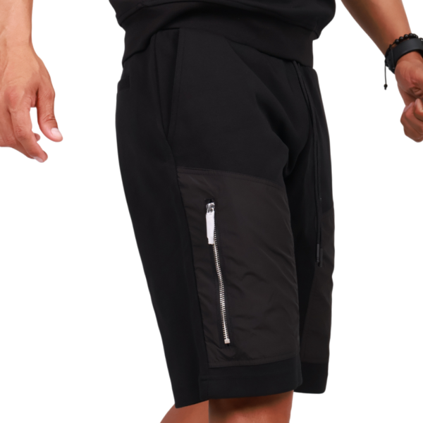 Pantalon Antony Morato Corto Bimaterial Algodon Negro Antony Morato | Short  - Estilo urbano premium