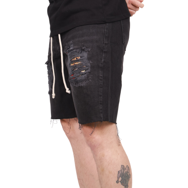Jeans Corto SikSilk Loose Fit Dani Alves Negro SikSilk | Short  - Estilo urbano premium
