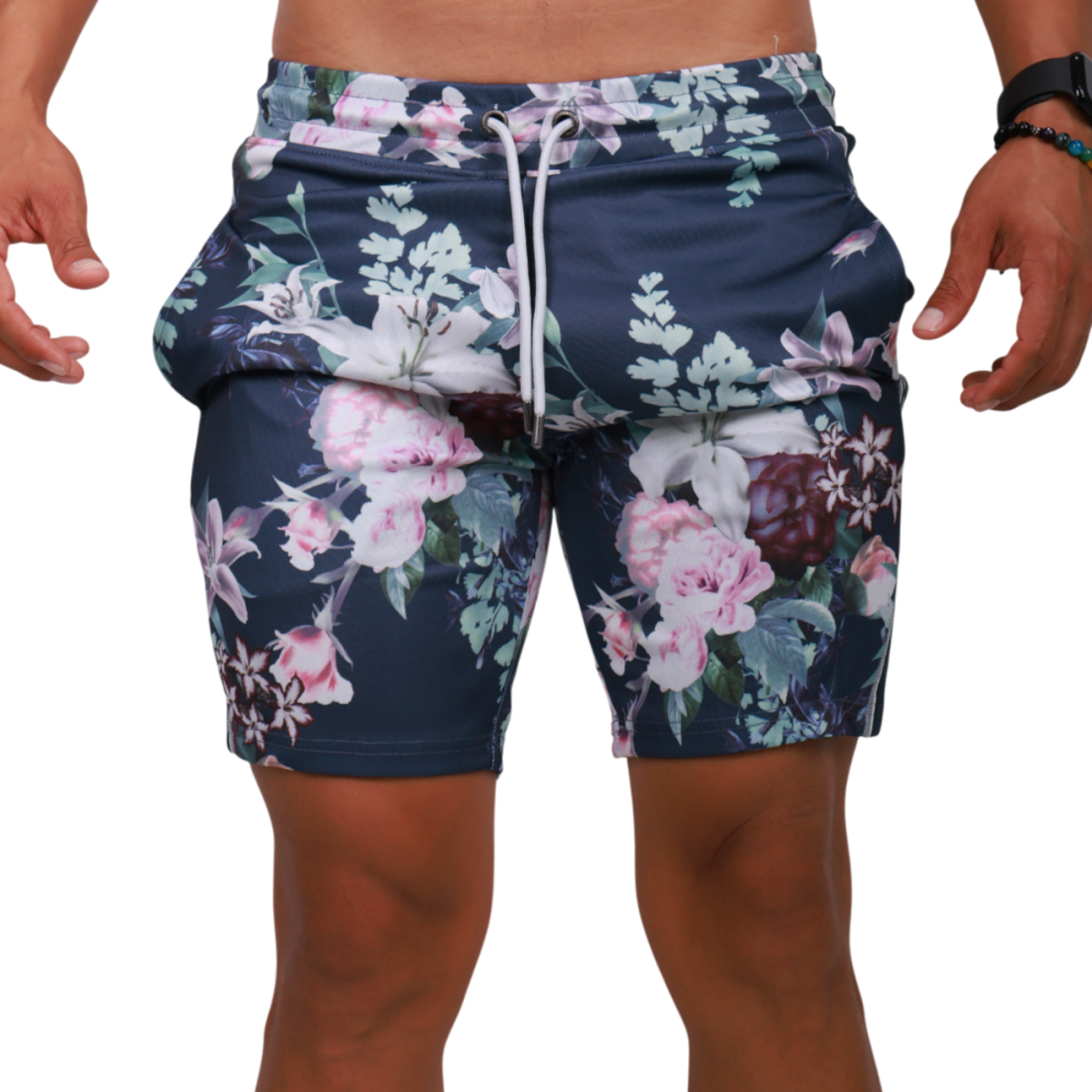 Short SikSilk Botanical Print Marino SikSilk | Short  - Estilo urbano premium