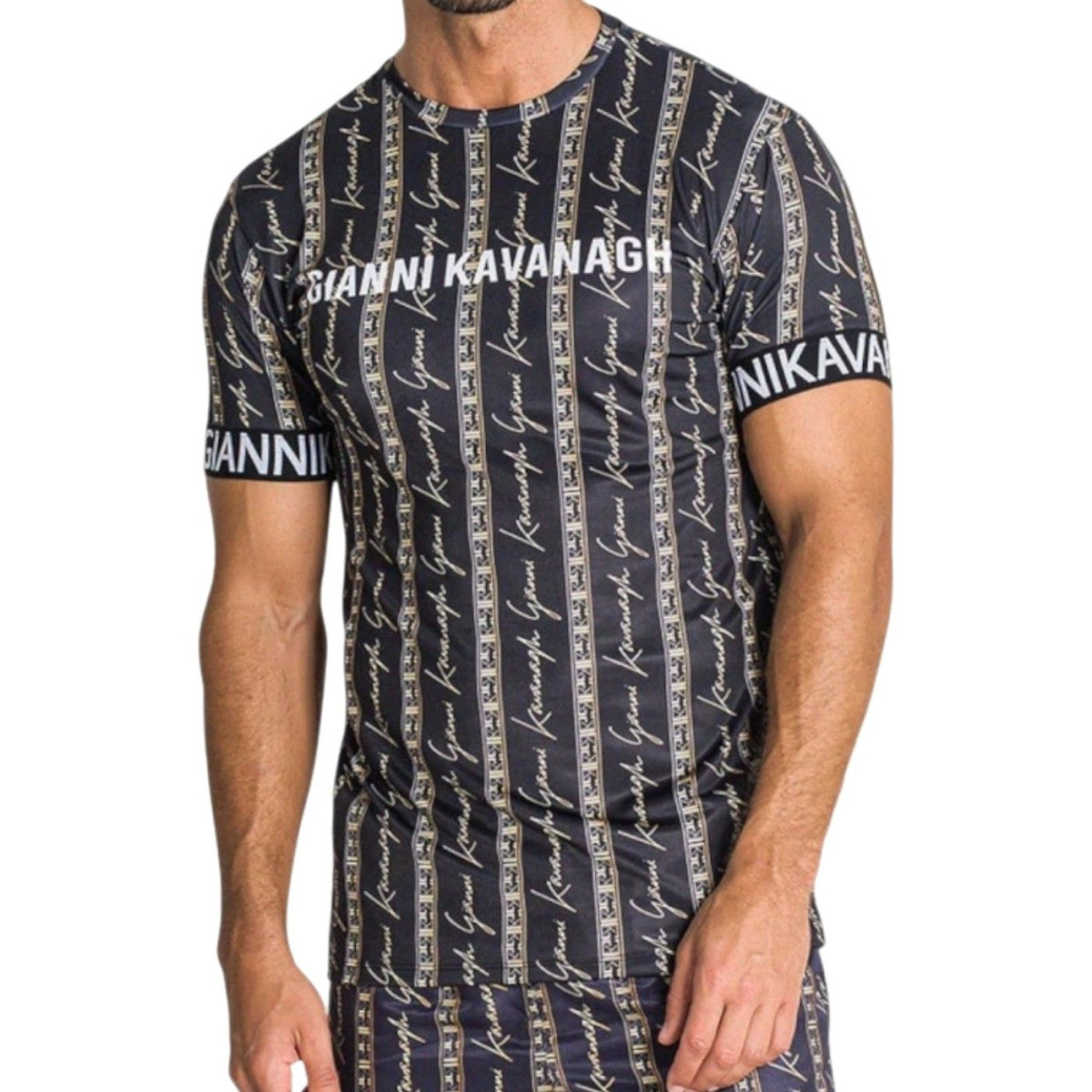 Camiseta Gianni Kavanagh Ajustada Safari Luxe Negro Gianni Kavanagh | Camisetas  - Estilo urbano premium