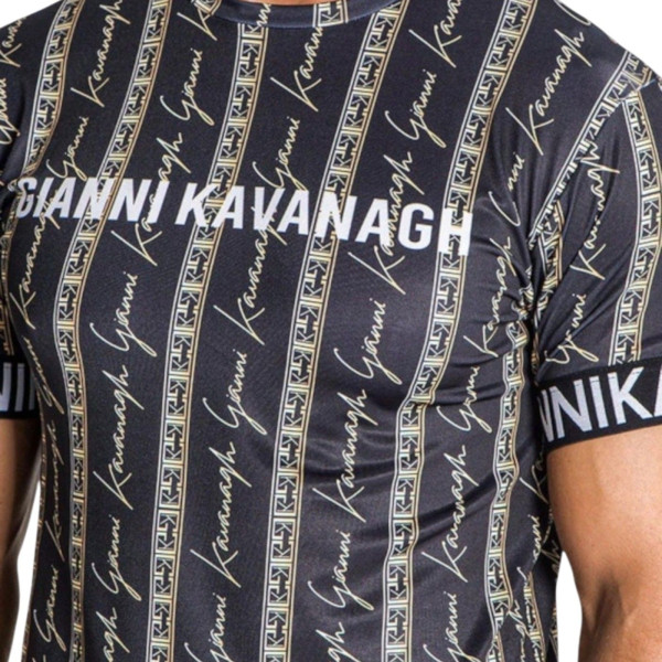 Camiseta Gianni Kavanagh Ajustada Safari Luxe Negro Gianni Kavanagh | Camisetas  - Estilo urbano premium