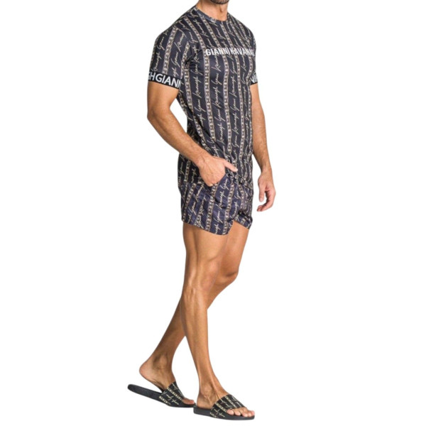 Camiseta Gianni Kavanagh Ajustada Safari Luxe Negro Gianni Kavanagh | Camisetas  - Estilo urbano premium