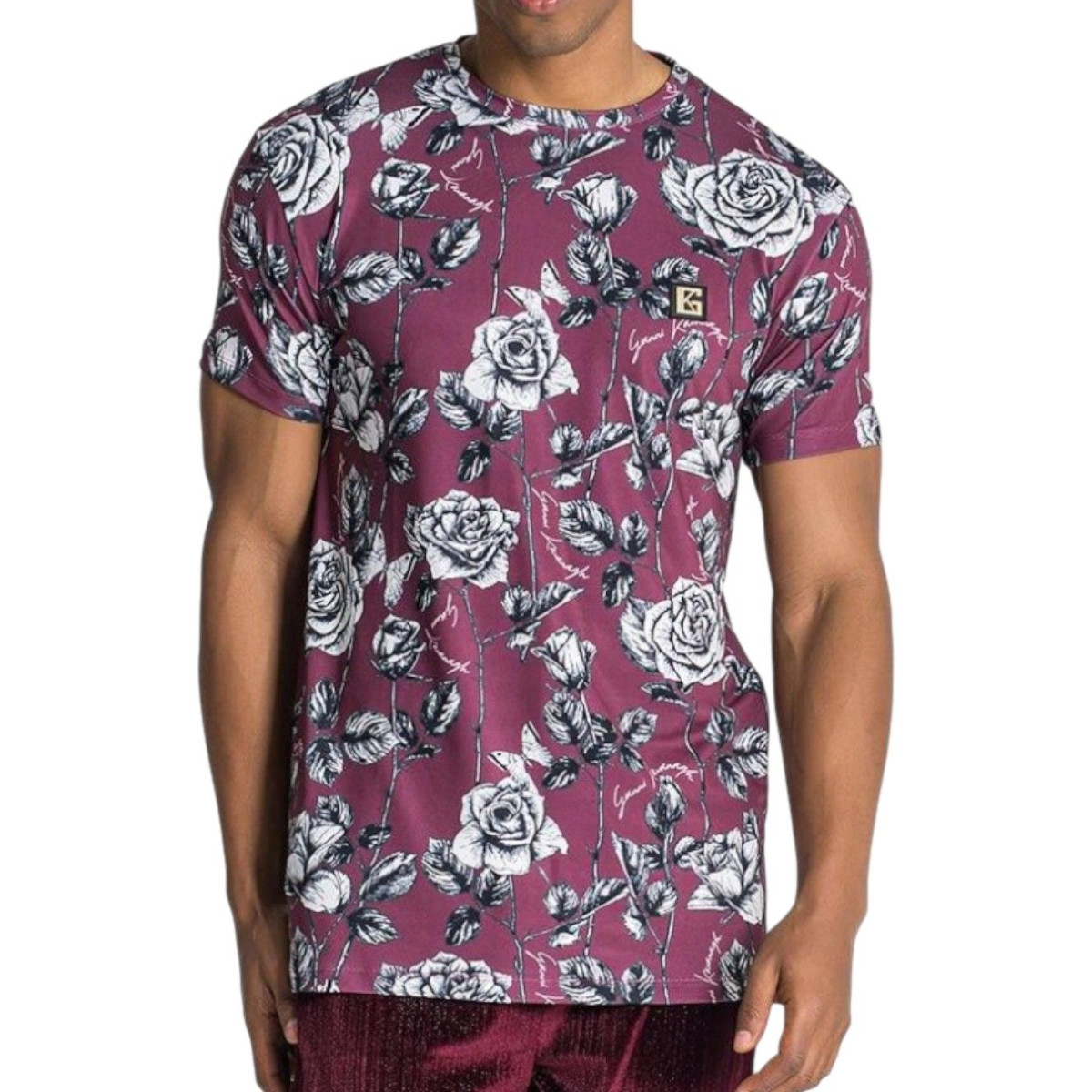 Camiseta Gianni Kavanagh Floral Novel Burdeos Gianni Kavanagh | Camisetas  - Estilo urbano premium