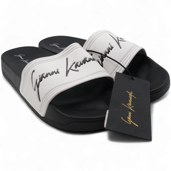 Chanclas Gianni Kavanagh con Firma Negro y Blanco Gianni Kavanagh | Calzado  - Estilo urbano premium