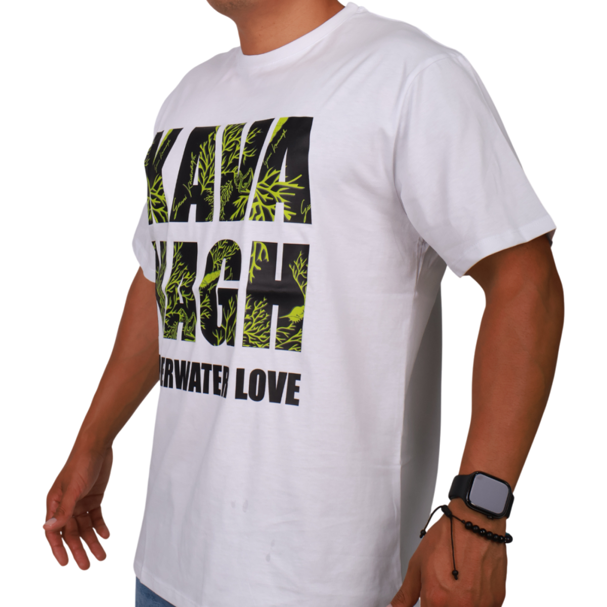 Camiseta Gianni Kavanagh Oversizecon Logo Underwater Blanco Gianni Kavanagh | Camisetas  - Estilo urbano premium 2