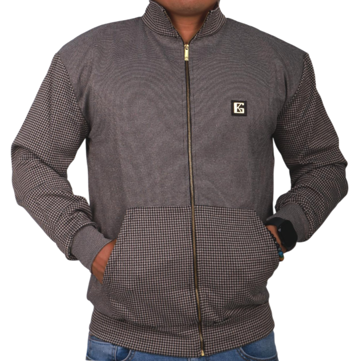 Chaqueta Gianni Kavanagh Cuadriculada Eclipse Negro Gianni Kavanagh | Sudaderas  - Estilo urbano premium