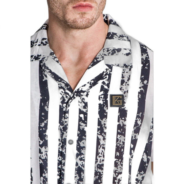 Camisa Gianni Kavanagh a Rayas Disturbia Blanco Gianni Kavanagh | Camisas y Polos  - Estilo urbano premium
