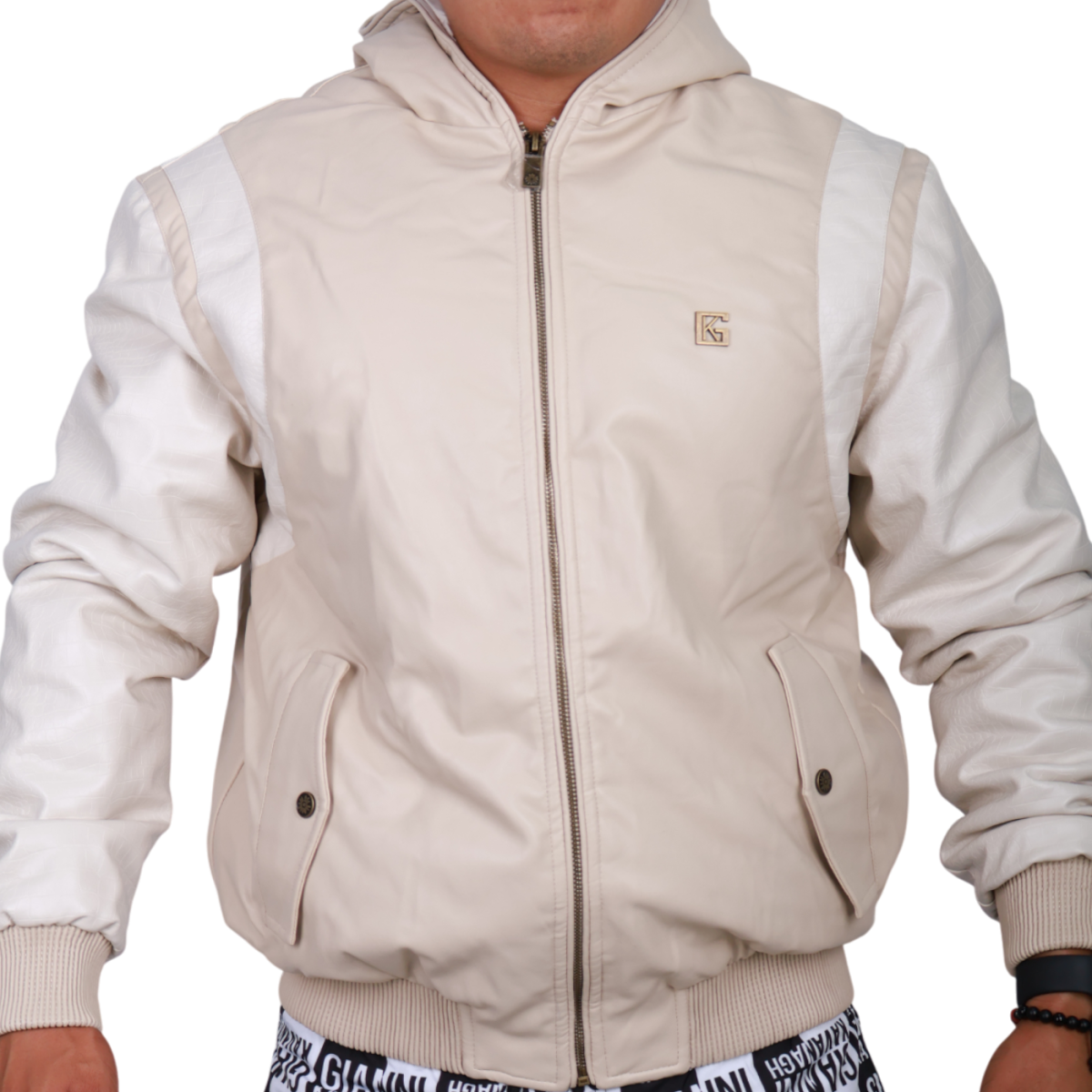Bomber Gianni Kavanagh con Capucha Texas Beige Gianni Kavanagh | Abrigos y Chaquetas Hombre  - Estilo urbano premium