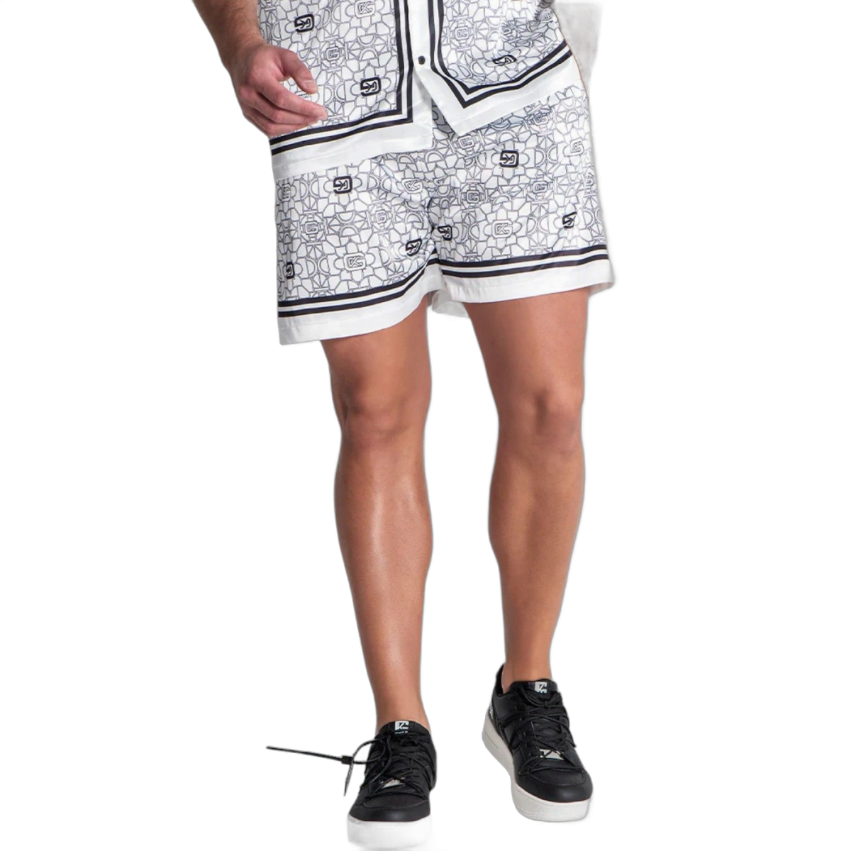 Pantalon Corto Gianni Kavanagh Satinado Panacea Blanco Gianni Kavanagh | Short  - Estilo urbano premium