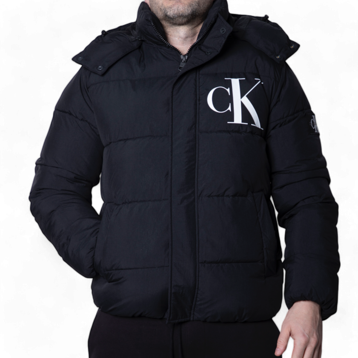 Chaquetón Calvin Klein Negra Non Down Calvin Klein | Abrigos y Chaquetas Hombre  - Estilo urbano premium