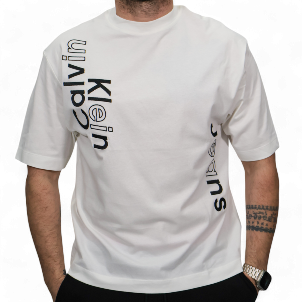 Camiseta Calvin Klein Bloque Grafico Blanco Calvin Klein | Camisetas  - Estilo urbano premium