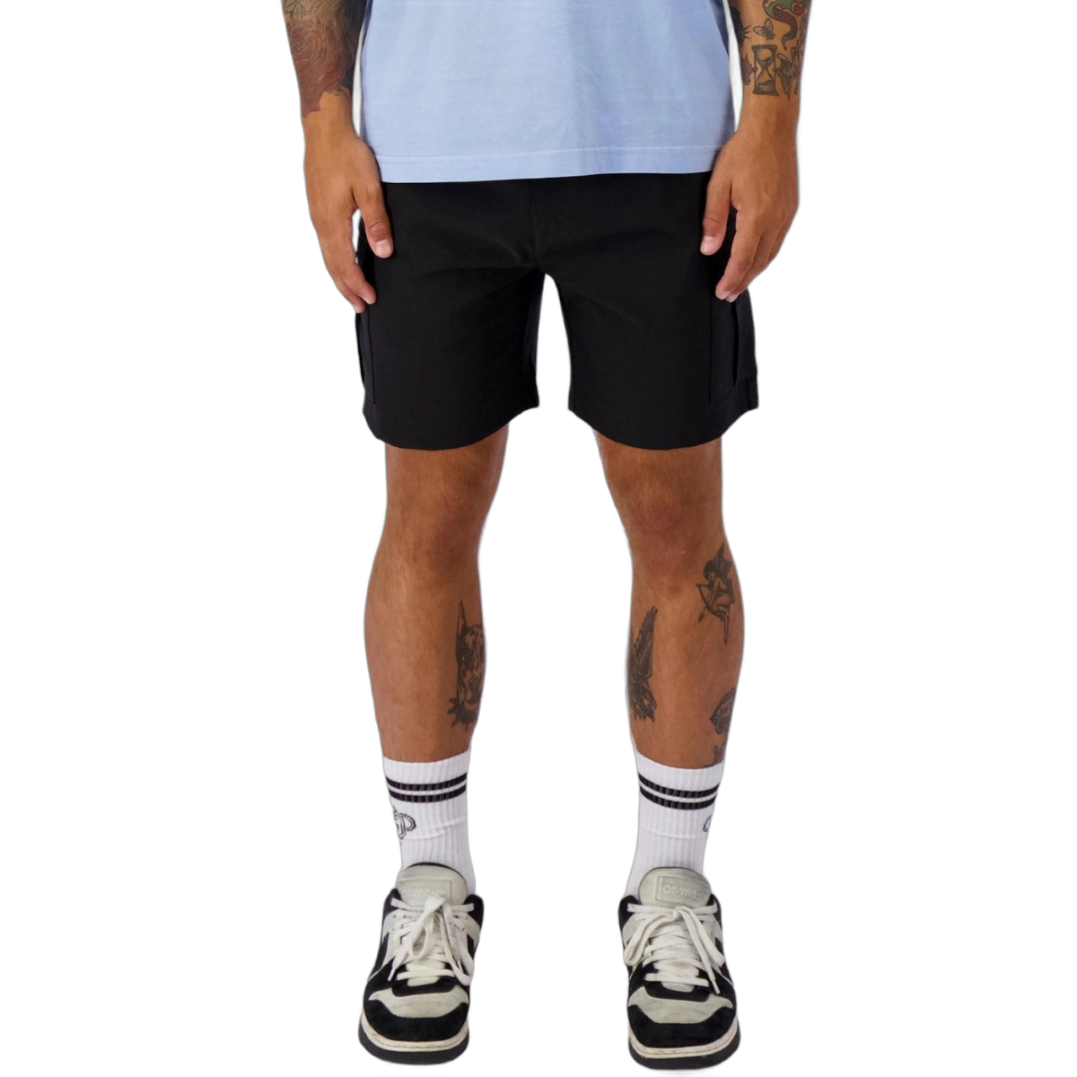 Short Black Bananas Cargo Delta Culote Negro Black Bananas | Short  - Estilo urbano premium 2