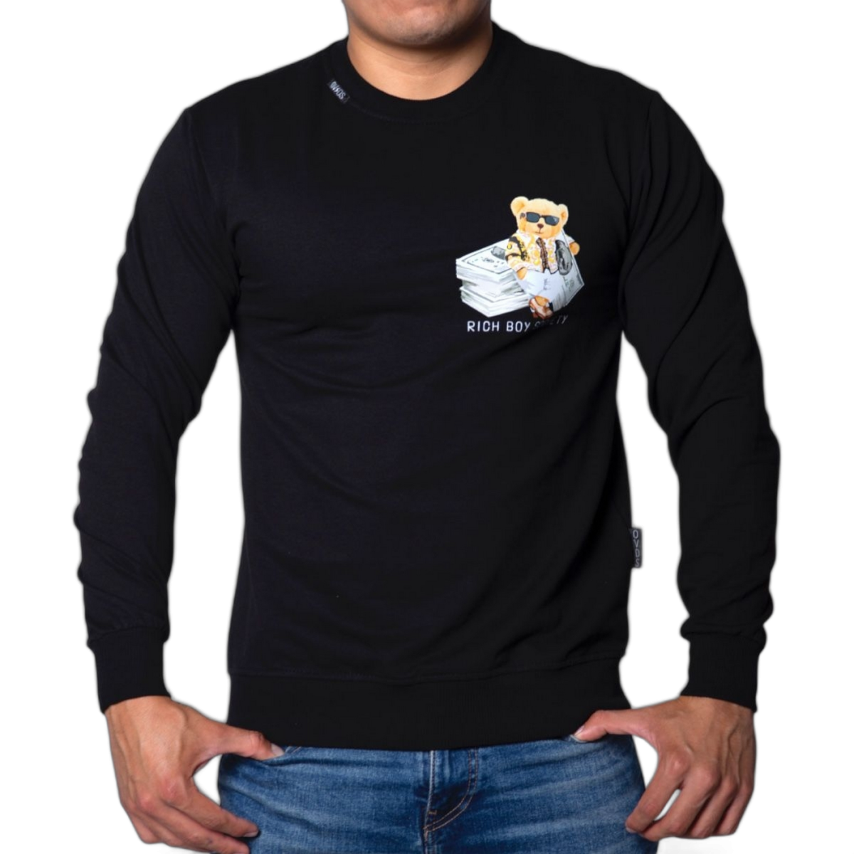 Sudadera OVDS Osito Rich Negra Ovds overdose | Sudaderas  - Estilo urbano premium 2
