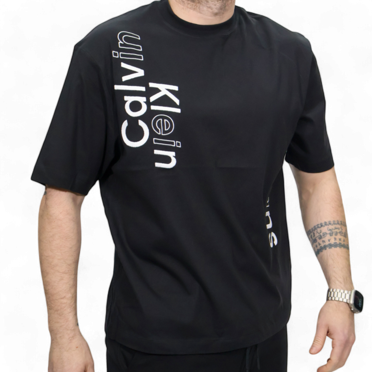 Camiseta Calvin Klein Bloque Grafico Negro Calvin Klein | Camisetas  - Estilo urbano premium 2