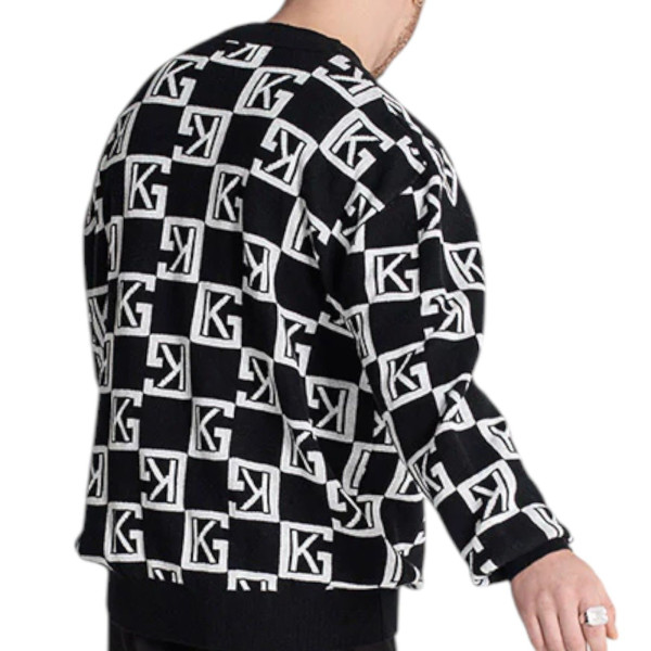 Sudadera Cardigan Gianni Kavanagh Clona Logo GK Negro Gianni Kavanagh | Sudaderas  - Estilo urbano premium