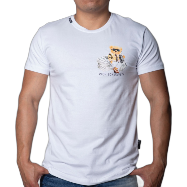 Camiseta OVDS Osito Rich Blanca Ovds overdose | Camisetas  - Estilo urbano premium