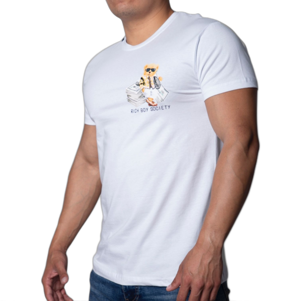 Camiseta OVDS Osito Rich Blanca Ovds overdose | Camisetas  - Estilo urbano premium